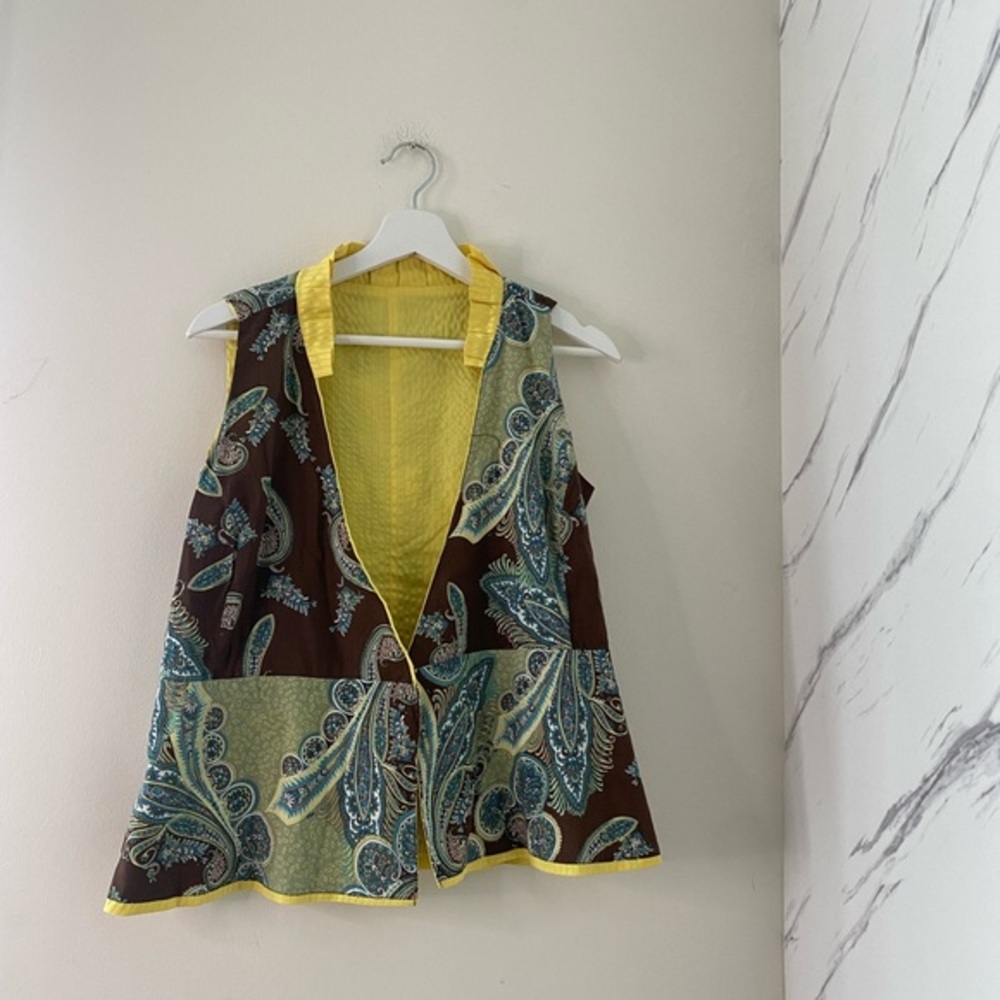 Multi style/ color blouse- vest vintage 90,s